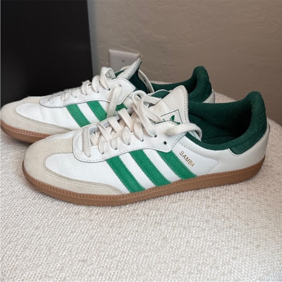 Adidas Samba Green White Women’s 10 / Men's 9 - Picture 2 of 7